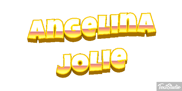 Angelina Jolie Text effect