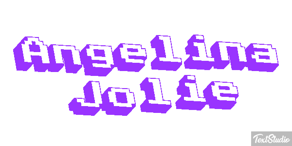 Angelina Jolie Text effect