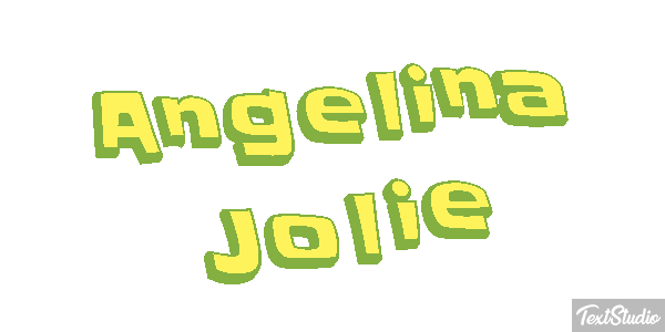 Angelina Jolie Text effect