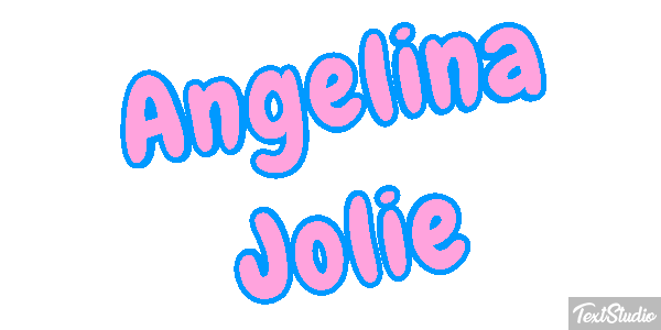 Angelina Jolie Text effect