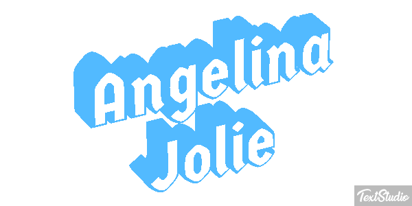 Angelina Jolie Text effect