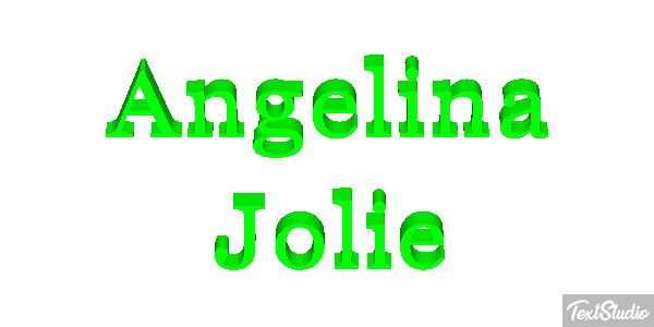 Angelina Jolie Text effect