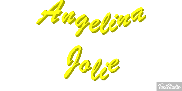 Angelina Jolie Text effect
