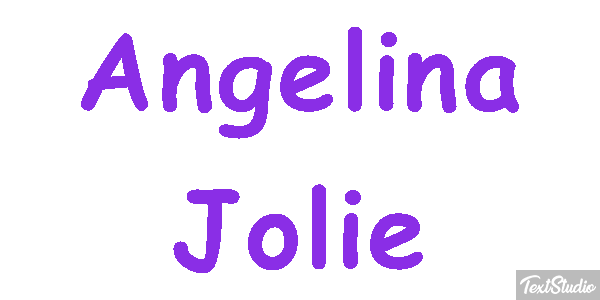Angelina Jolie Text effect