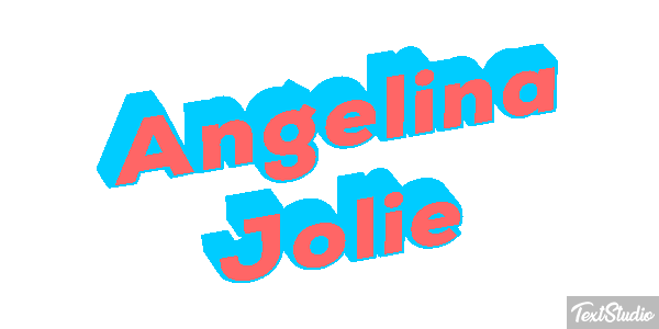 Angelina Jolie Text effect
