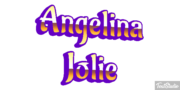 Angelina Jolie Text effect