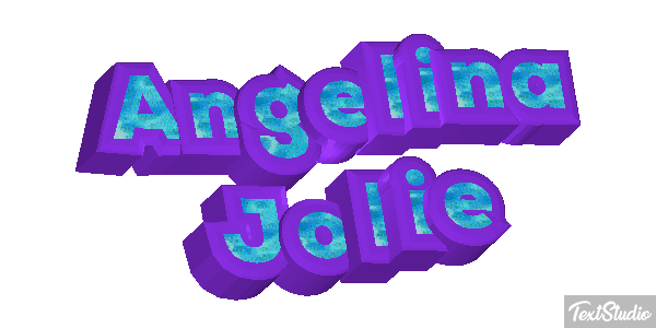 Angelina Jolie Text effect