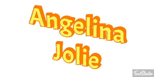 Angelina Jolie Text effect