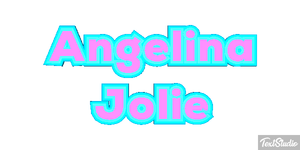 Angelina Jolie Text effect