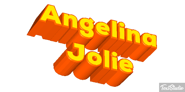 Angelina Jolie Text effect
