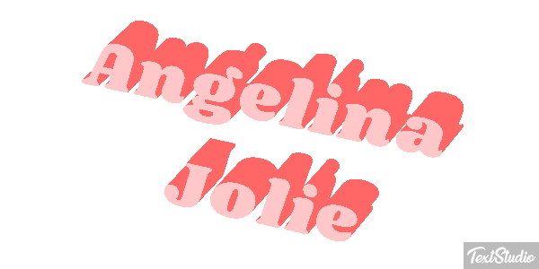 Angelina Jolie Text effect