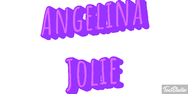 Angelina Jolie Text effect