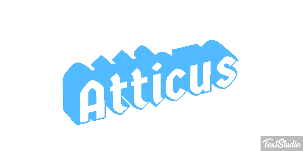 Atticus Text effect