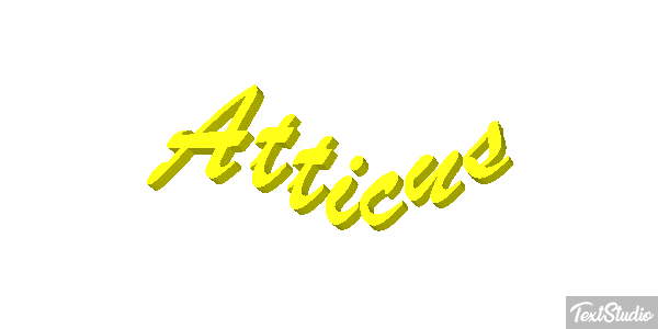 Atticus Text effect