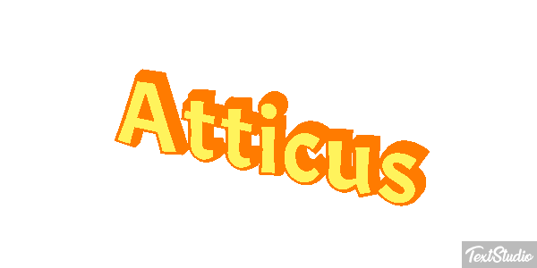 Atticus Text effect