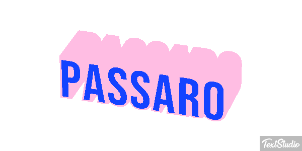 Pássaro Texteffekt