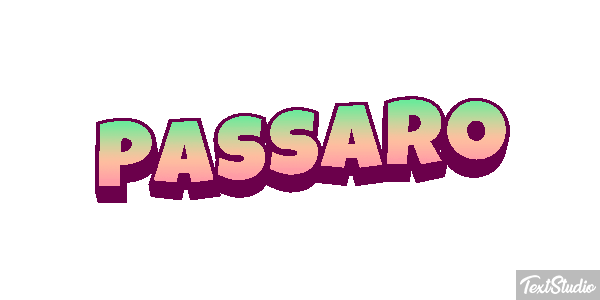 Pássaro Texteffekt