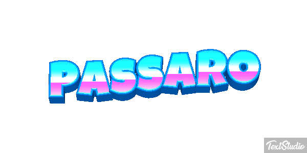 Pássaro Texteffekt