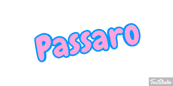 Pássaro Texteffekt