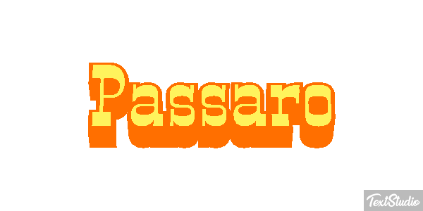Pássaro Texteffekt