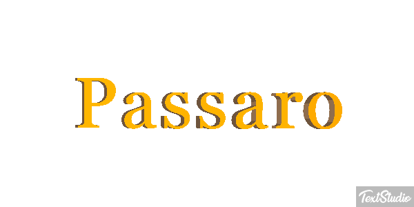 Pássaro Texteffekt