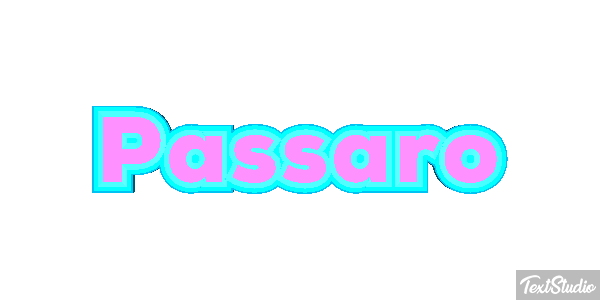 Pássaro Texteffekt