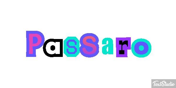 Pássaro Texteffekt