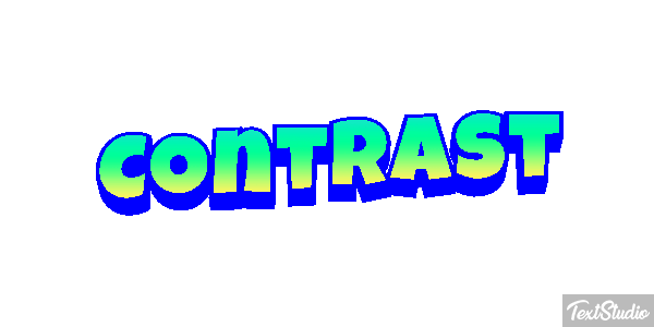 Contrast Text effect