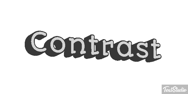 Contrast Text effect