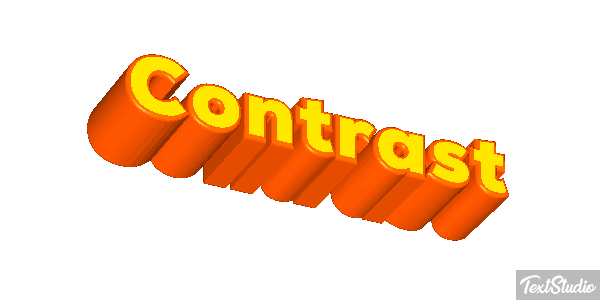 Contrast Text effect