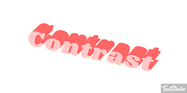 Contrast Text effect