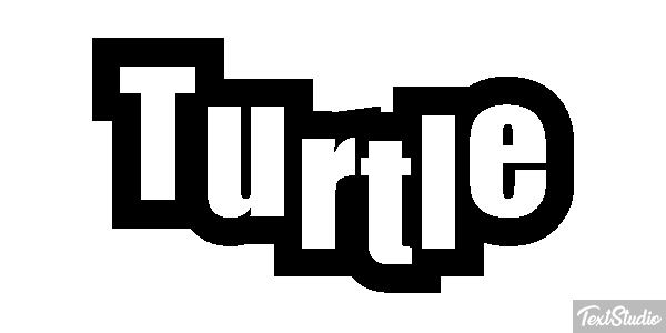 Turtle Efekt tekstowy