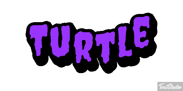 Turtle Efekt tekstowy