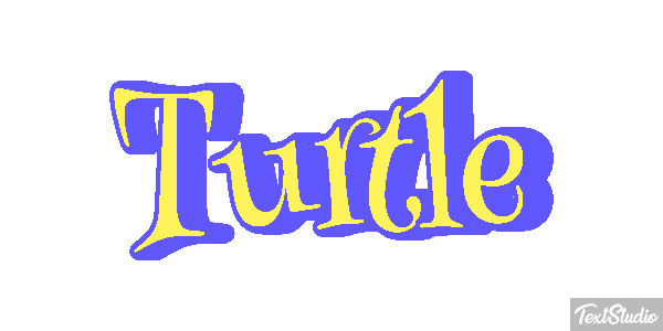 Turtle Efekt tekstowy