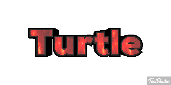 Turtle Efekt tekstowy