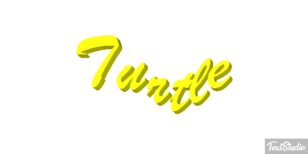 Turtle Efekt tekstowy