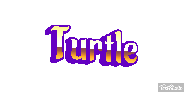 Turtle Efekt tekstowy