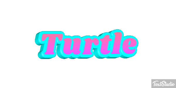 Turtle Efekt tekstowy