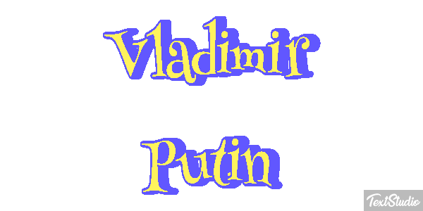 Vladimir Putin Text effect