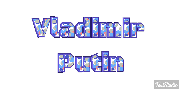 Vladimir Putin Text effect