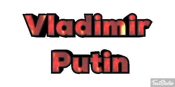 Vladimir Putin Text effect