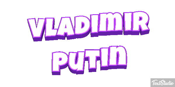 Vladimir Putin Text effect