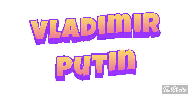 Vladimir Putin Text effect