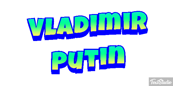 Vladimir Putin Text effect