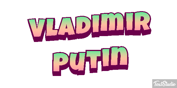 Vladimir Putin Text effect