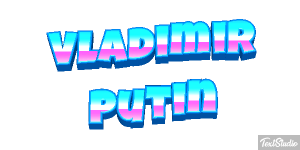 Vladimir Putin Text effect