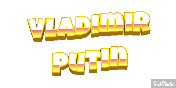 Vladimir Putin Text effect