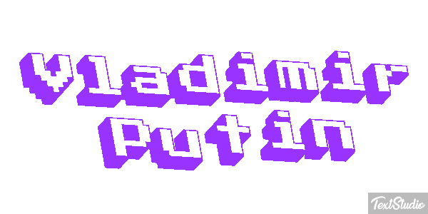 Vladimir Putin Text effect