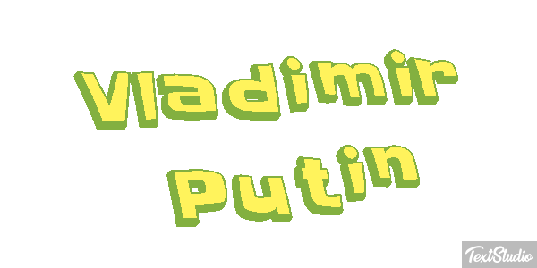 Vladimir Putin Text effect