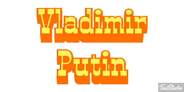 Vladimir Putin Text effect
